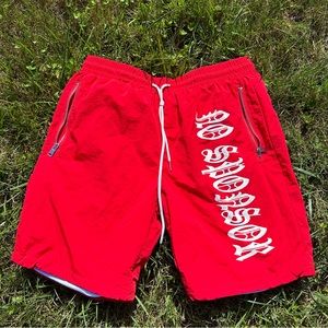 No Sponsor Shorts (Red)
